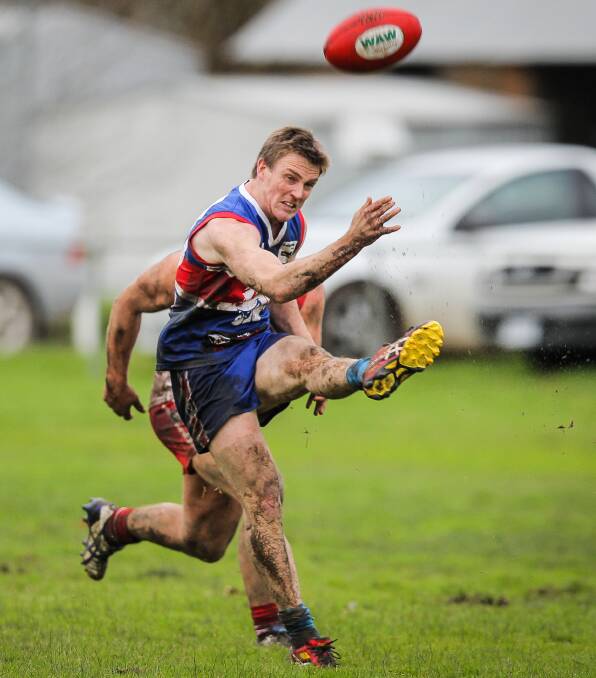 Thurgoona's Kade Brown returned from a long injury lay-off against Mitta.