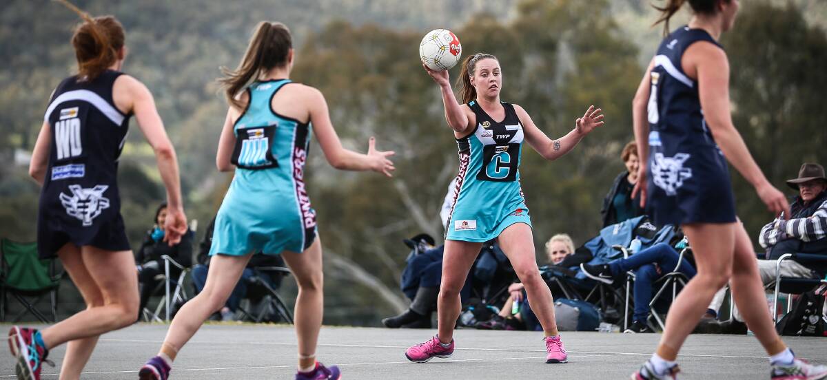 WHITE-HOT BROWNE: Lavington's Emily Browne starred for the Panthers in the midcourt against Yarrawonga and almost helped manufacture an upset win.