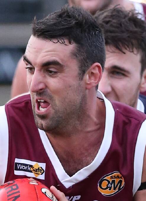 DOGGED: Tom Anson was a strong contributor out of defence for Wodonga.
