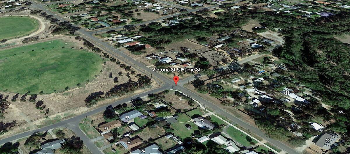 The collision took place near the intersection of Victoria and Hume streets in Howlong. Picture Google Earth