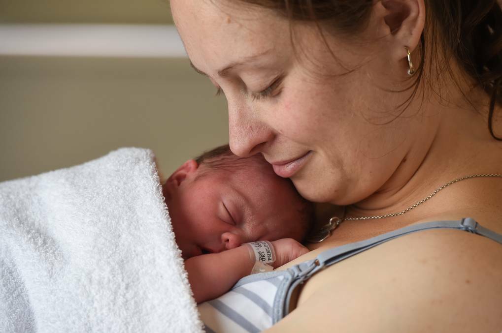 FIRST HELLOS: In a wonderful start to 2019, Claire Phelps of Lavington welcomed little Beatrix into the world on January 1. Picture: MARK JESSER