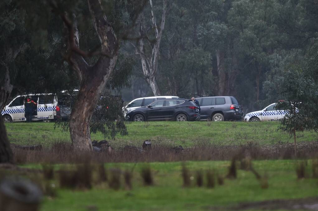Police are on the scene of an incident at Barnawartha North. Picture: MARK JESSER