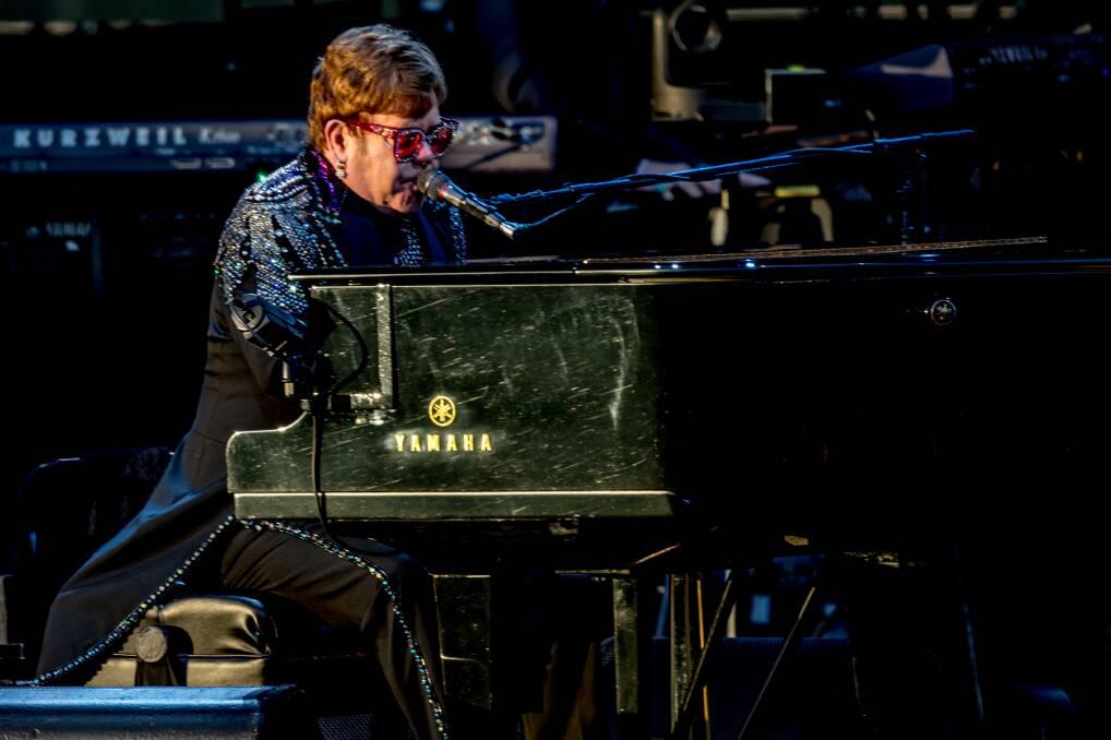 Elton John performs at Mt Duneed Estate, near Geelong. Picture: SHOTZ BY JACKSON