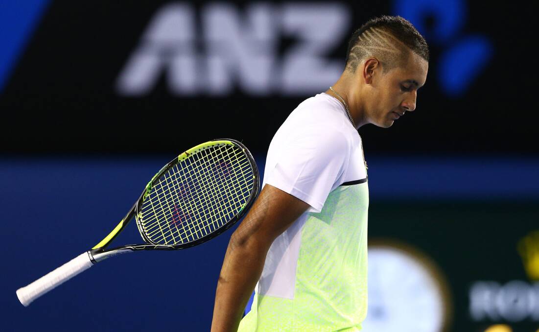 NICK OFF: Australian tennis player Nick Kyrgios should be banned for 12 months and fined $100,000, according to Wodonga letter writer Geoff Burton.