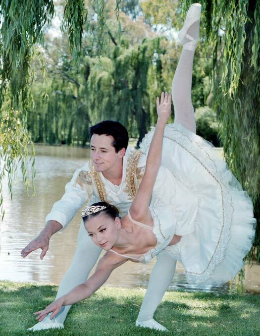 At 22, Tim Podesta performed in Albury in the Julie Glinski School of Dance's "Sleeping Beauty". It was 1998. Picture: ALEX MASSEY
