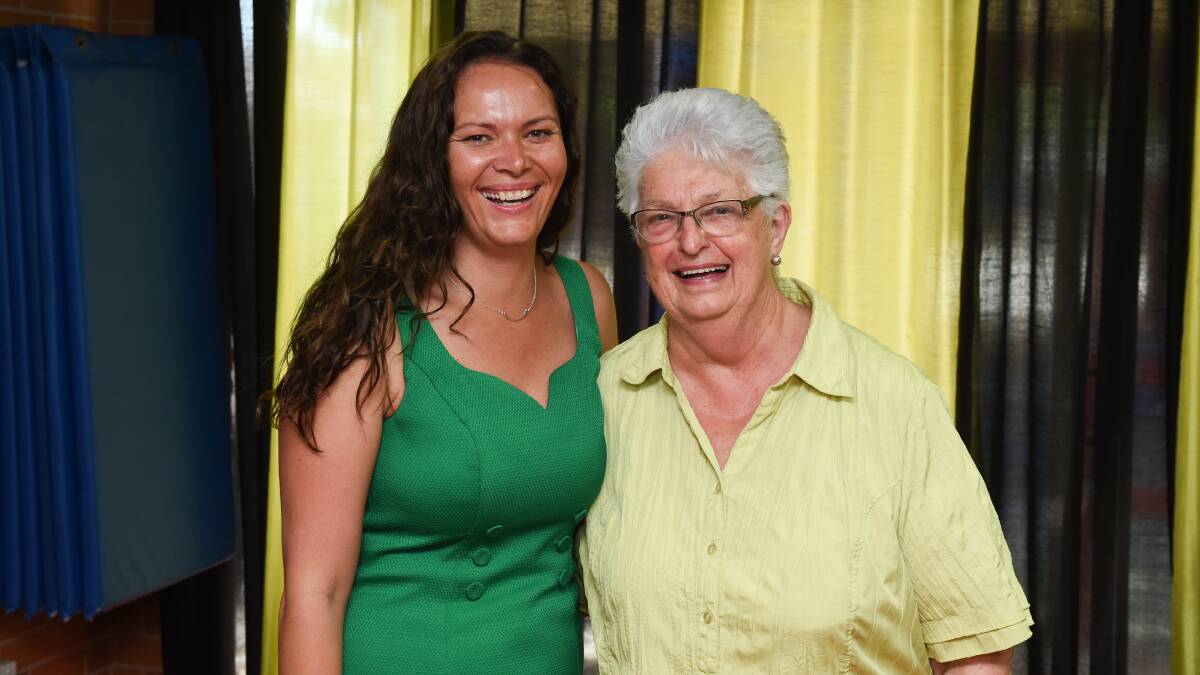 Kyra Slade with Janice Wilcox when she bought the business in 2015.