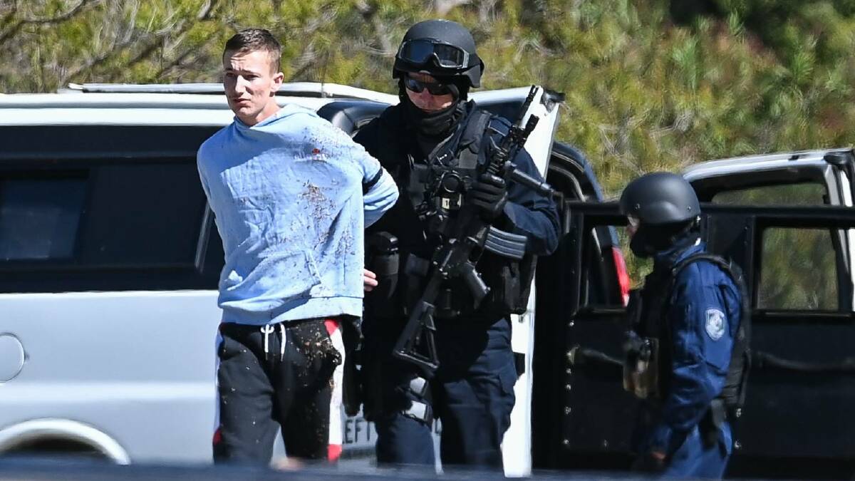 Kyle Anthony Crighton was briefly detained by police after a raid on a West Albury home on October 22. His DNA was found on two prohibited, shortened firearms found on and under the bed in which he had been sleeping.