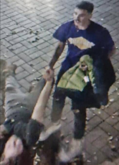 An image taken from CCTV footage of the attack.