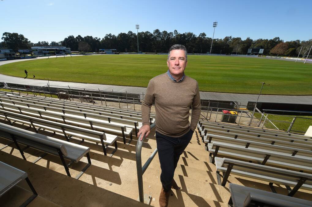 COMMITTED: Wangaratta mayor Dean Rees says the Norm Minns Oval has everything need to make the 2020 AFL grand final a success. Picture: MARK JESSER