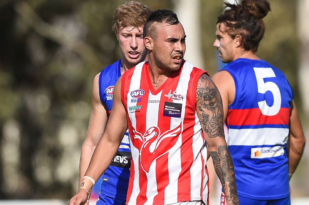 Henty footballer Jarrah Maksymow will remain in custody over the alleged assault of a Springdale Heights woman after failing to secure bail.