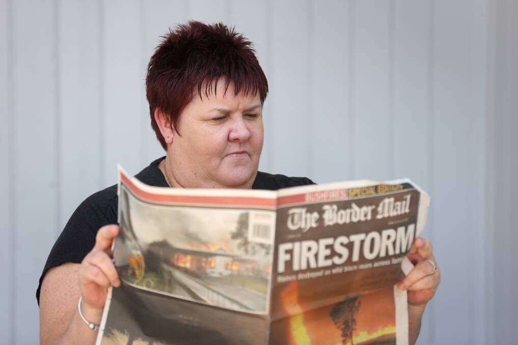 Sharon Weber says she is still haunted by the effects of the 2009 fires. Picture: KYLIE ESLER