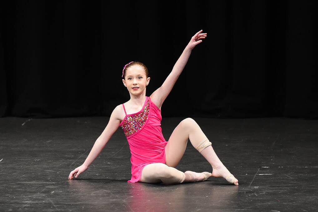 YOUNG TALENT TIME: Danielle Knox takes part in the 10 years old and under novice lyrical solo during the 2019 dance program.