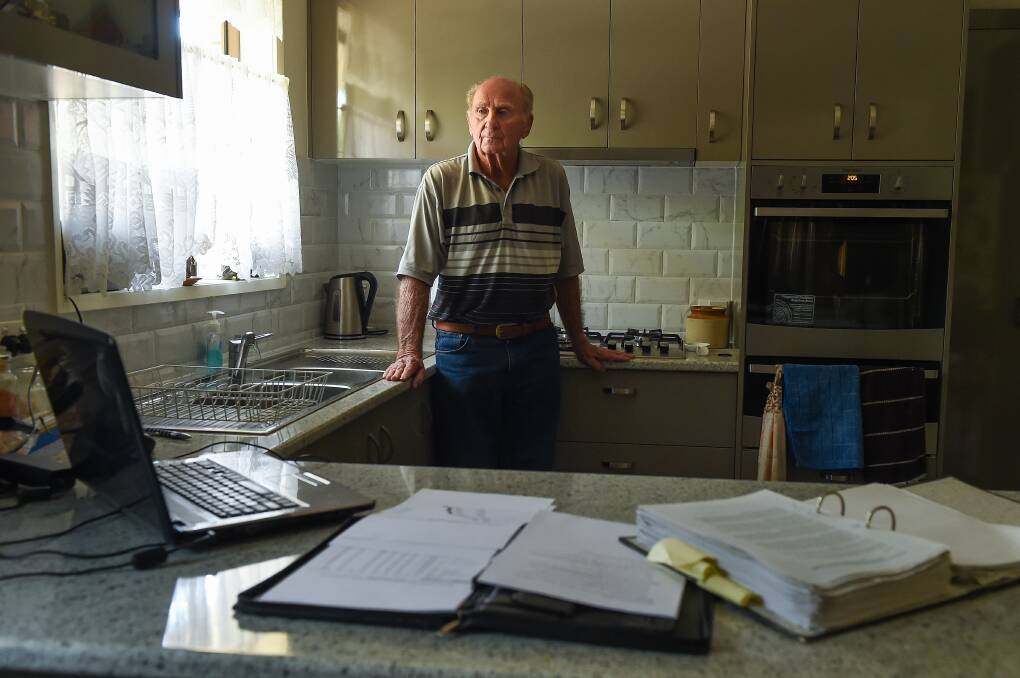JUSTICE: Jim Hislop, 81, of Wodonga, wants to assist ex-servicemen and women who are struggling to make ends meet. Picture: MARK JESSER