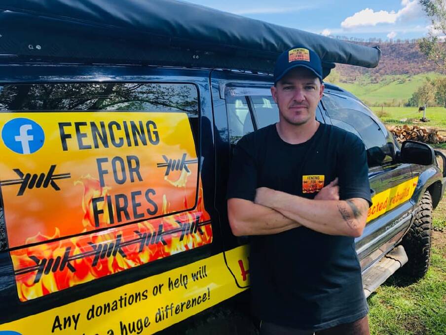 ROAD TO RECOVERY: Fencing For Fires co-ordinator Jamie Wolf continues to support communities devastated by the 2019-20 bushfires.