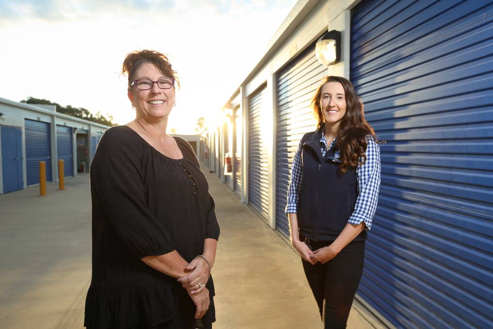 BUSINESS SUPPORT: Tots2Teens Albury-Wodonga area manager Jo Knight appreciates the assistance provided by Storage King Wodonga and its manager Kylie Schmidt. Mrs Knight hopes other businesses will be willing to sponsor the children's charity. Picture: JAMES WILTSHIRE