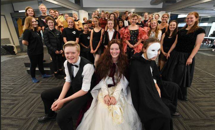 SCHOOL MUSICAL: The cast of Trinity Anglican College's show Phantom of the Opera.
