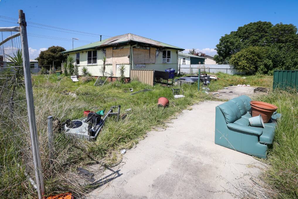 The couch on the right may indicate the block has been used as a dumping ground. Picture by James Wiltshire