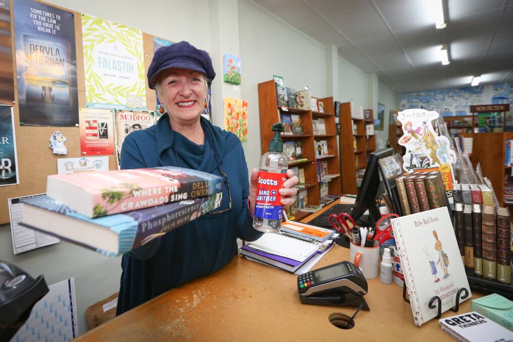 APPRECIATIVE: Andrea Mackinlay, of Beechworth Books, says community members supported the shop throughout the pandemic restrictions. Picture: JAMES WILTSHIRE
