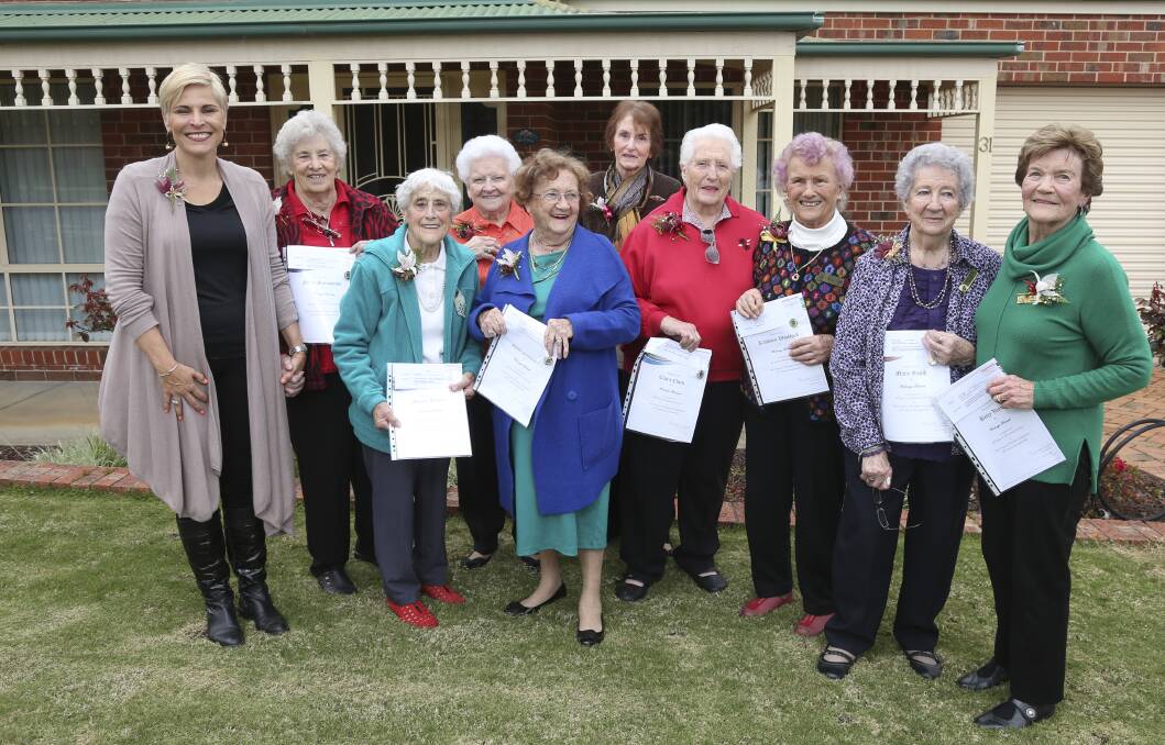 IN APPRECIATION: Wodonga mayor Anna Speedie with the Wodonga CWA members who were honoured on Thursday. Picture: ELENOR TEDENBORG