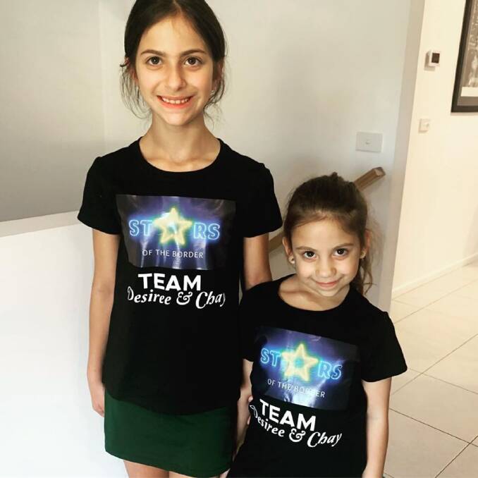 FAN CLUB: Desiree Georgiou's daughters Krystal, 10, and Tonie, 6, have embraced their mum's dance project.