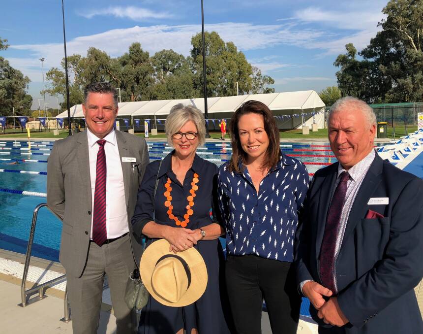 TEAM EFFORT: Wangaratta mayor Dean Rees, Indi MP Helen Haines, Victorian Attorney General and Member for Northern Victoria Jaclyn Symes and Wangaratta deputy mayor Harry Bussell celebrate the success of a project that took about seven years and multiple attempts to gain funding.