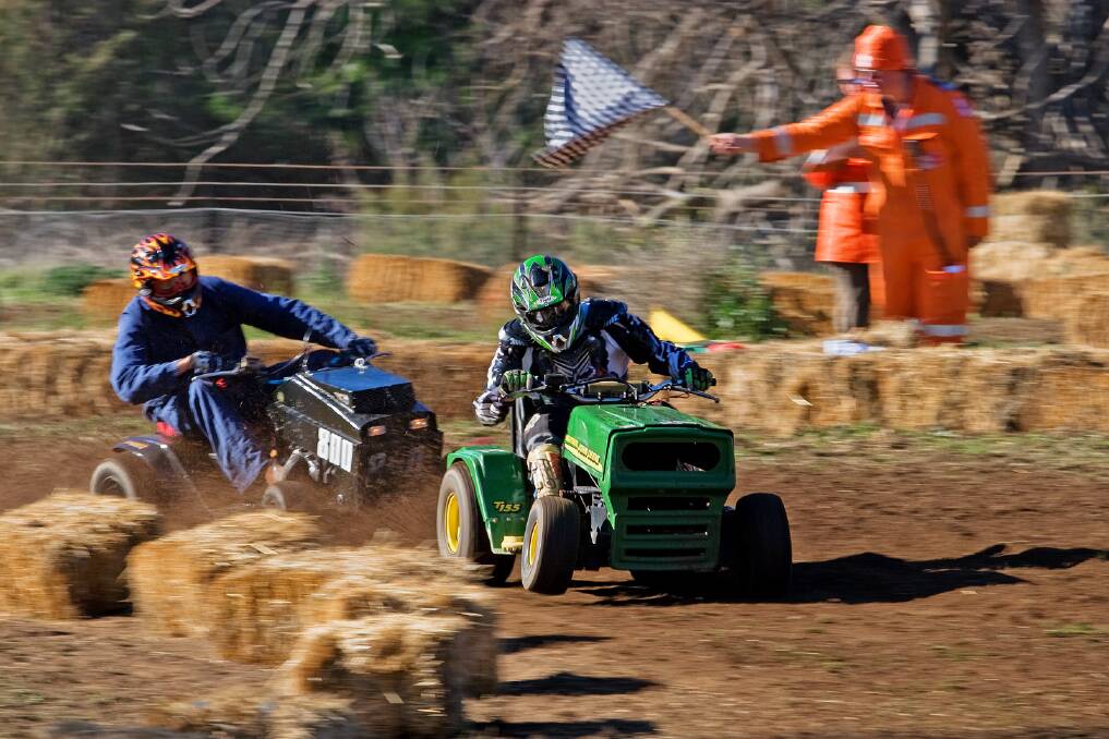 NEED FOR SPEED: The Wodonga ride on mower races on May 22 start at 10.30am, with the gates to open an hour earlier. Entry is $5 a head, children under-12 free.