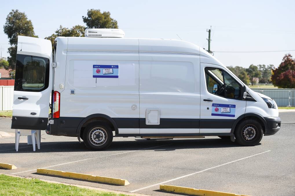 COMMUNITY TESTING: The mobile van will visit Tumbarumba and Holbrook this week. Picture: MARK JESSER