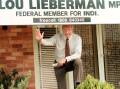 Lou Lieberman announces his retirement from politics in February 2000. File picture