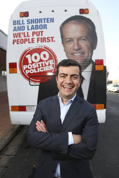 KEEN TO MEET YOU: Labor senator Sam Dastyari, pictured here during a 2016 Border visit, will hold a politics in the pub session in the Zed Bar courtyard.
