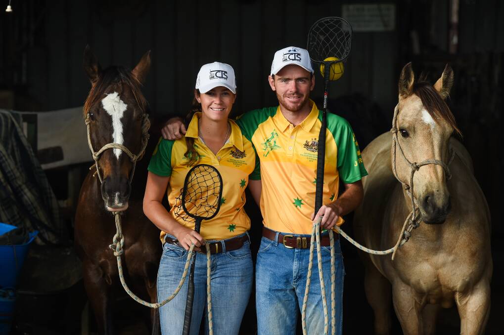 Siblings Lucy and Jim Grills were named players of the World Polocrosse Cup in 2019 and will represent Australia again next year. Picture by Mark Jesser