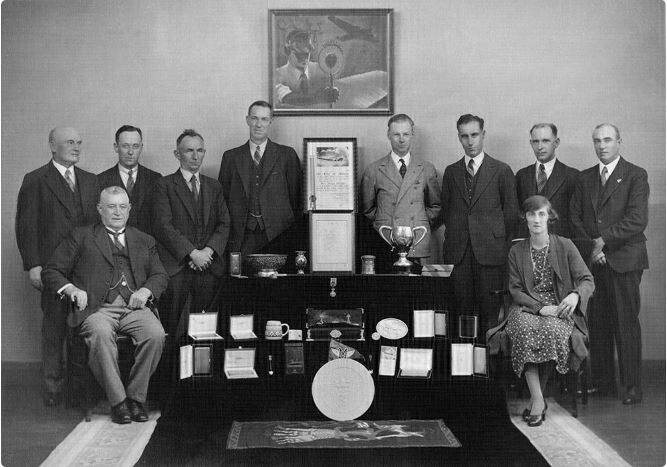 EXHIBIT A: The March 1935 photograph taken by Albury's Duncan McPherson of the Netherlands East Indies presents and recipients.