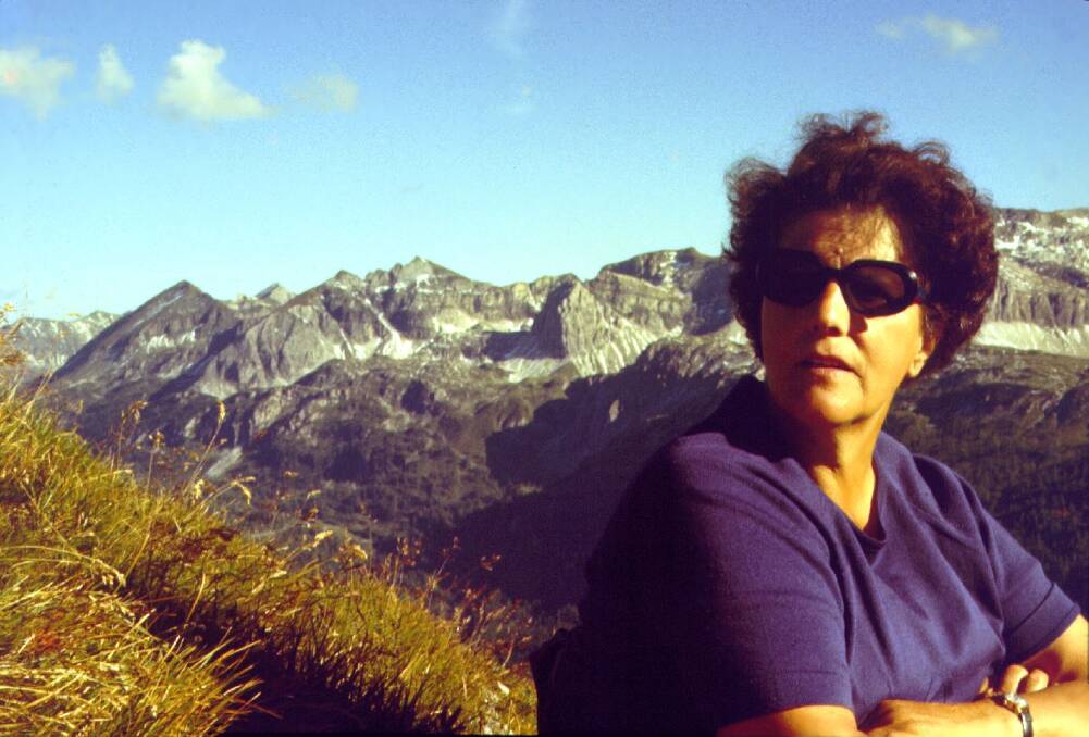 HIGH TIME: Centenarian Elisabeth Hochwimmer, pictured in Austria in 1978, loved nature, either high in the Alps or her Lavington acreage. Picture: BERNHARD HOCHWIMMER