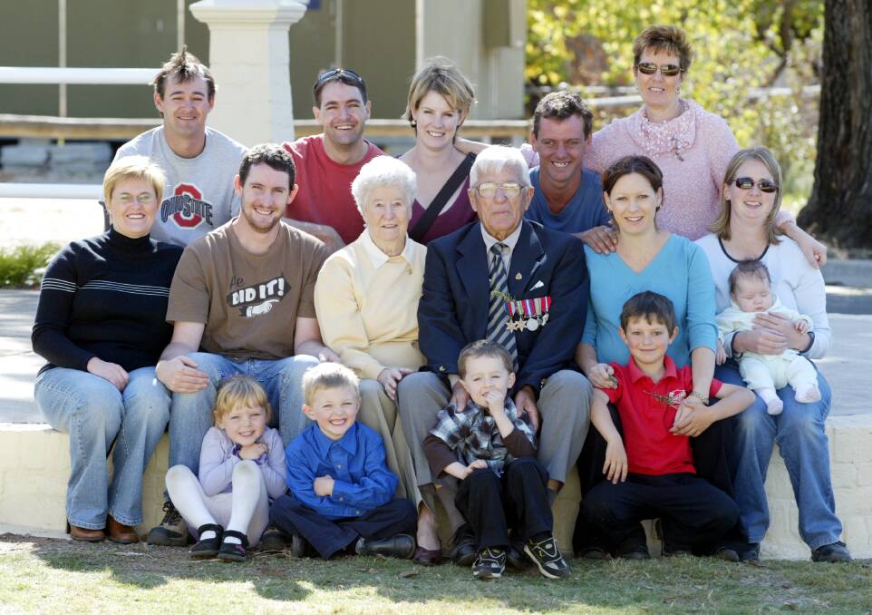 FLASHBACK: Howlong RSL member Harold Wilkes OAM and his family in 2006.