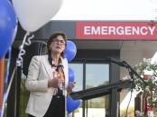 Victorian Health Minister Mary-Anne Thomas speaks at the opening of the new emergency department at Albury hospital. Picture by Mark Jesser