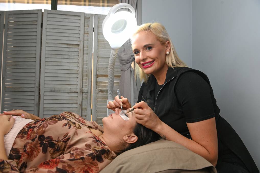 LASH O'CLOCK: Bonnie-May Jones is fully booked out with her lash clients and wants to expand.