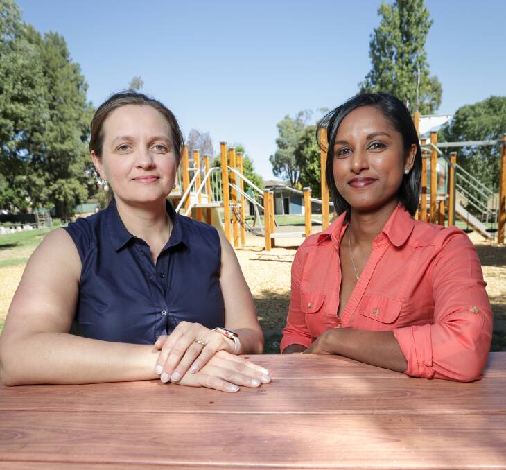 GOOD TO TALK: Simone Mulder and Thanuja Vanderhoek say more help is needed for mothers and fathers who have experienced baby and pregnancy loss. The pair has started Parents of Angels as a result. Picture: JAMES WILTSHIRE