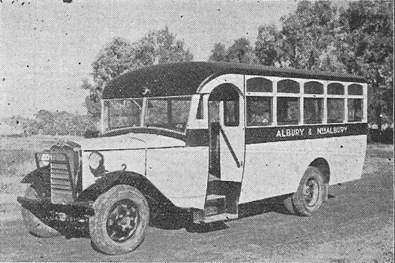 HISTORY: Martin's No. 3 was a new Morris bus acquired about October 1935 when Dick Martin started a service from Dean Street to the residential areas of East Albury and Forest Hill. Picture: MARTIN COLLECTION