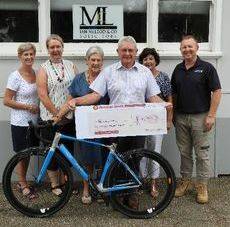 CYCLING FOR A CAUSE: Lockhart solicitor Ian McLeod raised money to fight motor neurone disease through a charity bike ride last year.
