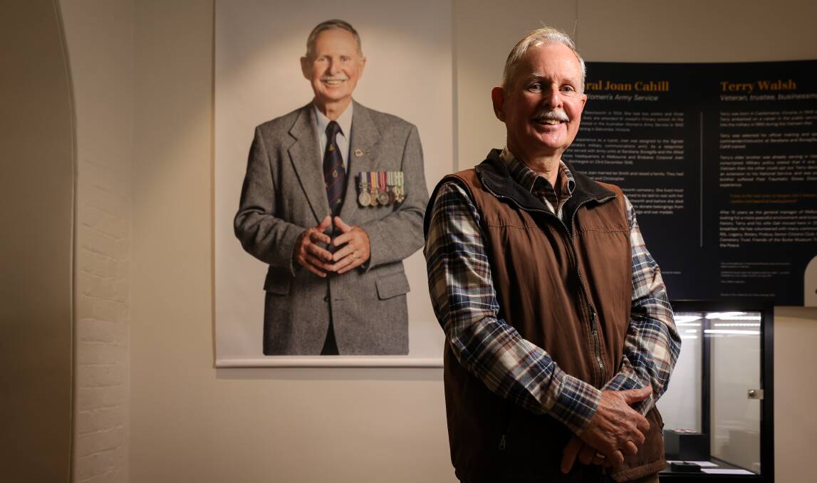 ARMY LIFE: Terry Walsh moved to Beechworth 20 years ago, but also served at Bandiana and Bonegilla. Picture: JAMES WILTSHIRE