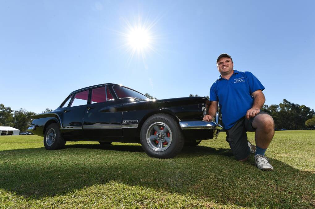 PRIDE AND JOY: Kent Wathen, of Wangaratta, will display his newly complete 1962 Chrysler Valiant S Series this weekend. Picture: MARK JESSER
