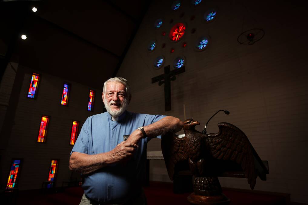 A PRIEST'S LIFE: Father David Holloway says he has both given and received from those he's encountered since being ordained in February 1972. Picture: JAMES WILTSHIRE