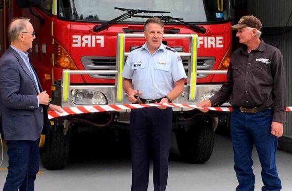 FULL CIRCLE: Garry Cook, a former Edi volunteer firefighter, officially opened the new Edi station in June 2018. Picture: COUNTRY FIRE AUTHORITY