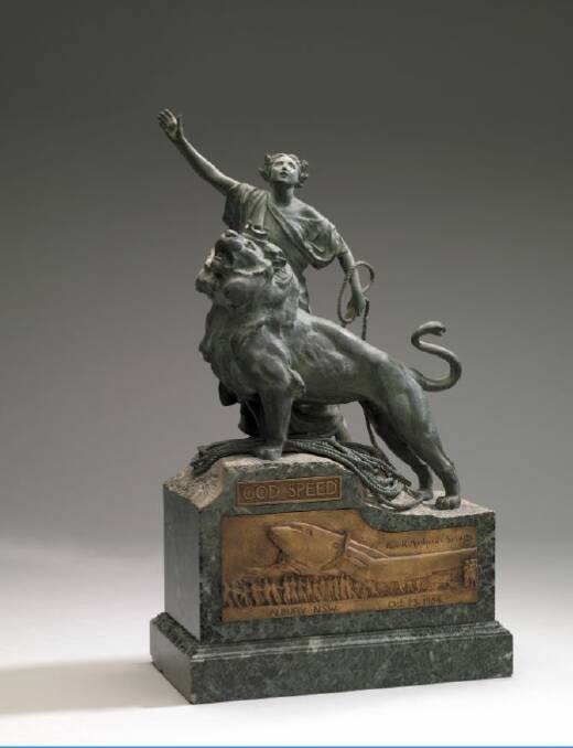FOUND: The Montford bronze and marble statuette was located in storage at the Amsterdam Museum earlier this year.