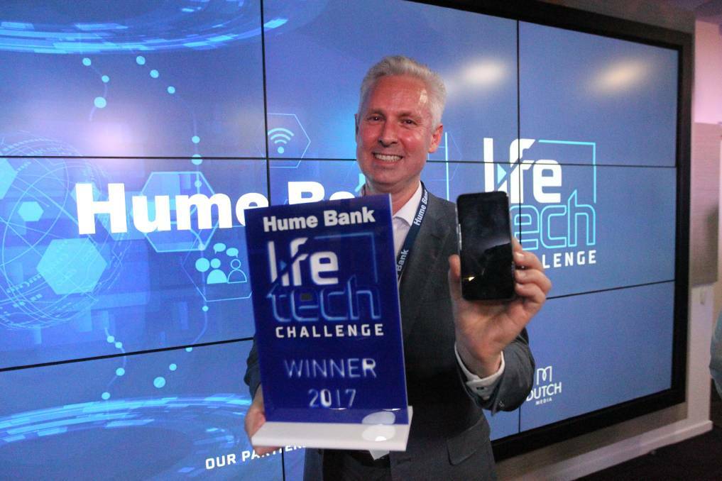 REACHING OUT: Alex Sweetman, who designed the 'Lift Me Up' mobile app, won the inaugural Life Tech Challenge last year. Picture: CHRIS YOUNG