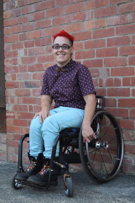 WORD POWER: Writer and disability activist Jax Jacki Brown says the forum provides a space to come together, discuss ideas and write together. Picture: ANNE STANDEN