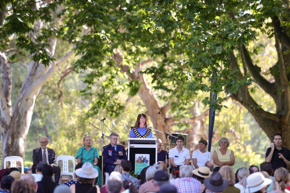 Albury Council's Australia Day ceremonies at Noreuil Park will change next year under a plan made public this week. Picture by James Wiltshire