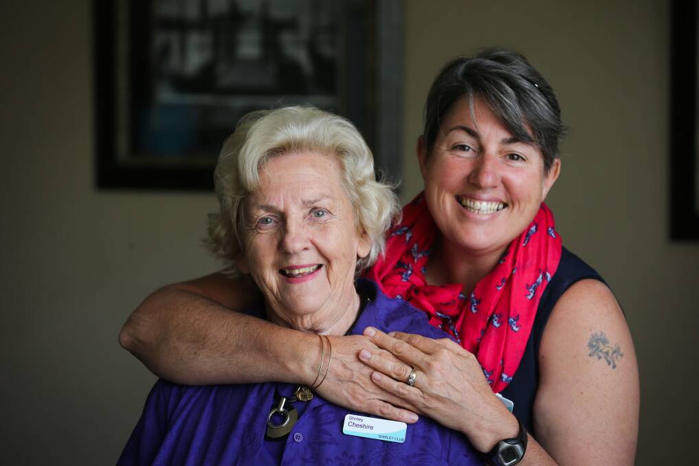 SHIRLEYS IN THE FAMILY: Shirley Cheshire and her daughter-in-law Shirley Sprenger, both of Burrowye, read about the Shirley Club in The Border Mail and joined together. Picture: KYLIE ESLER