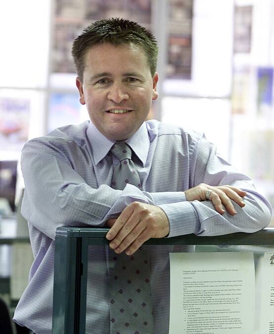 Cameron Thompson, pictured in 2002, rose through the reporting ranks to become editor of The Border Mail, a role sadly cut short by his death from cancer in 2008.