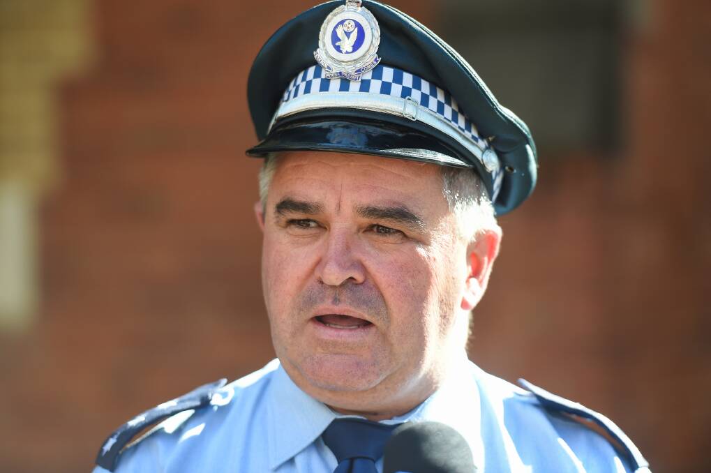 TAKE CARE: Detective Acting Inspector Chris Wallace says warnings given throughout April have helped reduce property crime in Albury. Picture: MARK JESSER