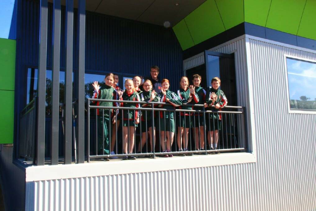 EARLY ADOPTERS: Students from Holy Spirit School, Lavington, visit the SMART Centre on Wednesday.